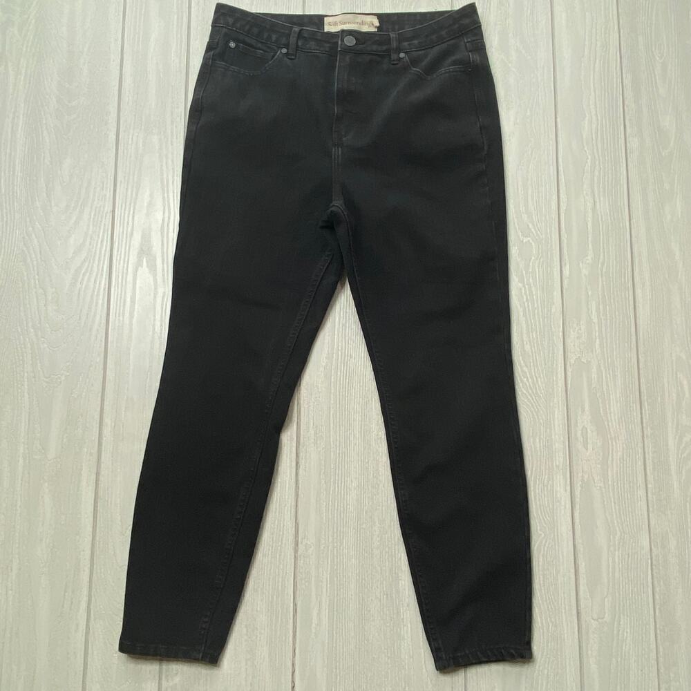 Soft Surrounding Black Denim Stretchy Skinny Jeans Size 10